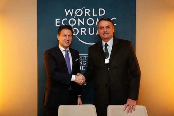 Premiê da Itália diz a Jair Bolsonaro que quer aproximar as duas nações - Pátria Digital