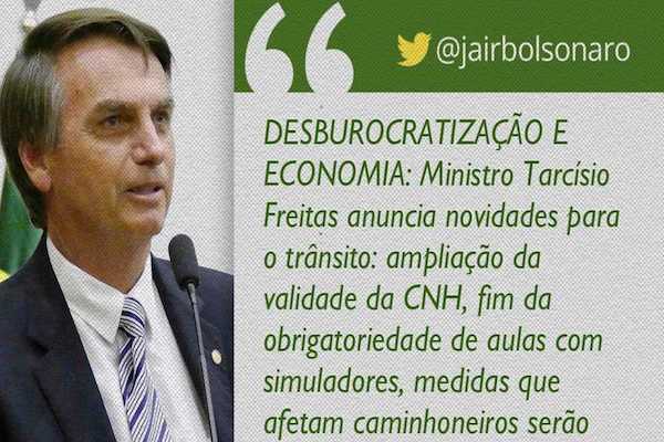 Bolsonaro anuncia novas regras para emissão e renovação da CNH - Pátria Digital