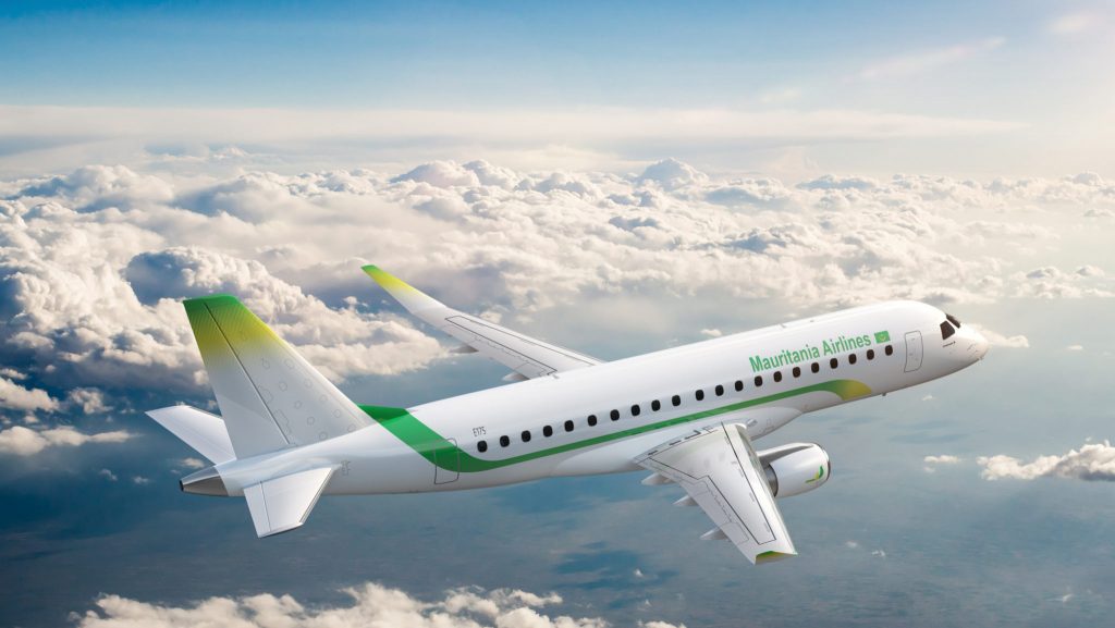 Embraer entrega primeiro jato E175 para Mauritania Airlines. Confira! - Pátria Digital
