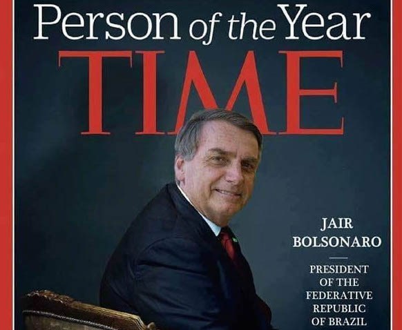 Vale relembrar! Bolsonaro é eleito um dos 100 mais influentes do mundo pela revista Time. - Pátria Digital