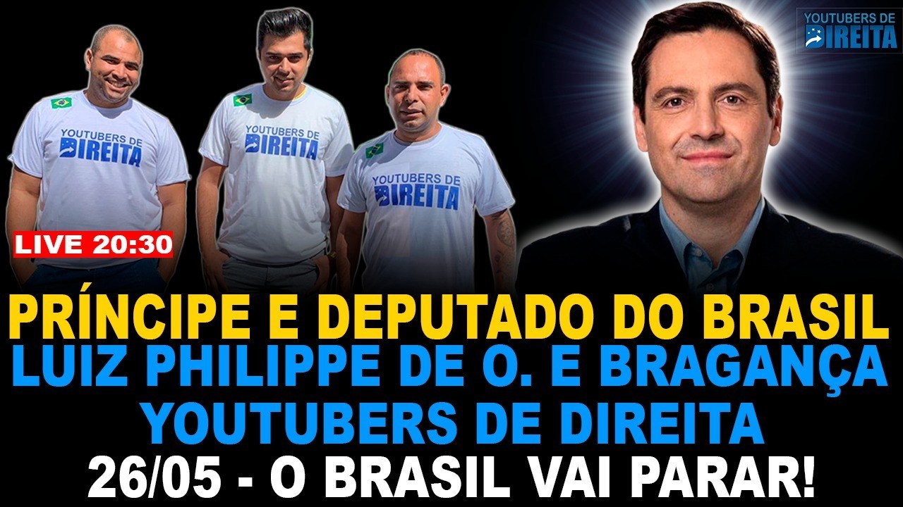 Deputado Luiz Philippe se manifesta à favor dos atos Pró-Bolsonaro e participa de Live no Canal Youtubers de Direita hoje as 20:30hs - Pátria Digital