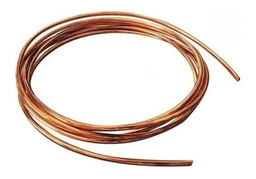 Fio Cobre Puro Nú 18 Awg = 1,0 Mm Artesanato 62 Grs = 8 Mts  | Parcelamento sem juros