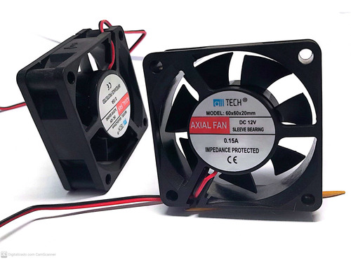 Cooler Ventilador Ventoinha 60 X 60 X 15 Mm 12 V | Parcelamento sem juros