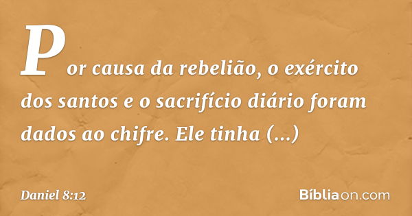 Daniel 8:12  - Bíblia