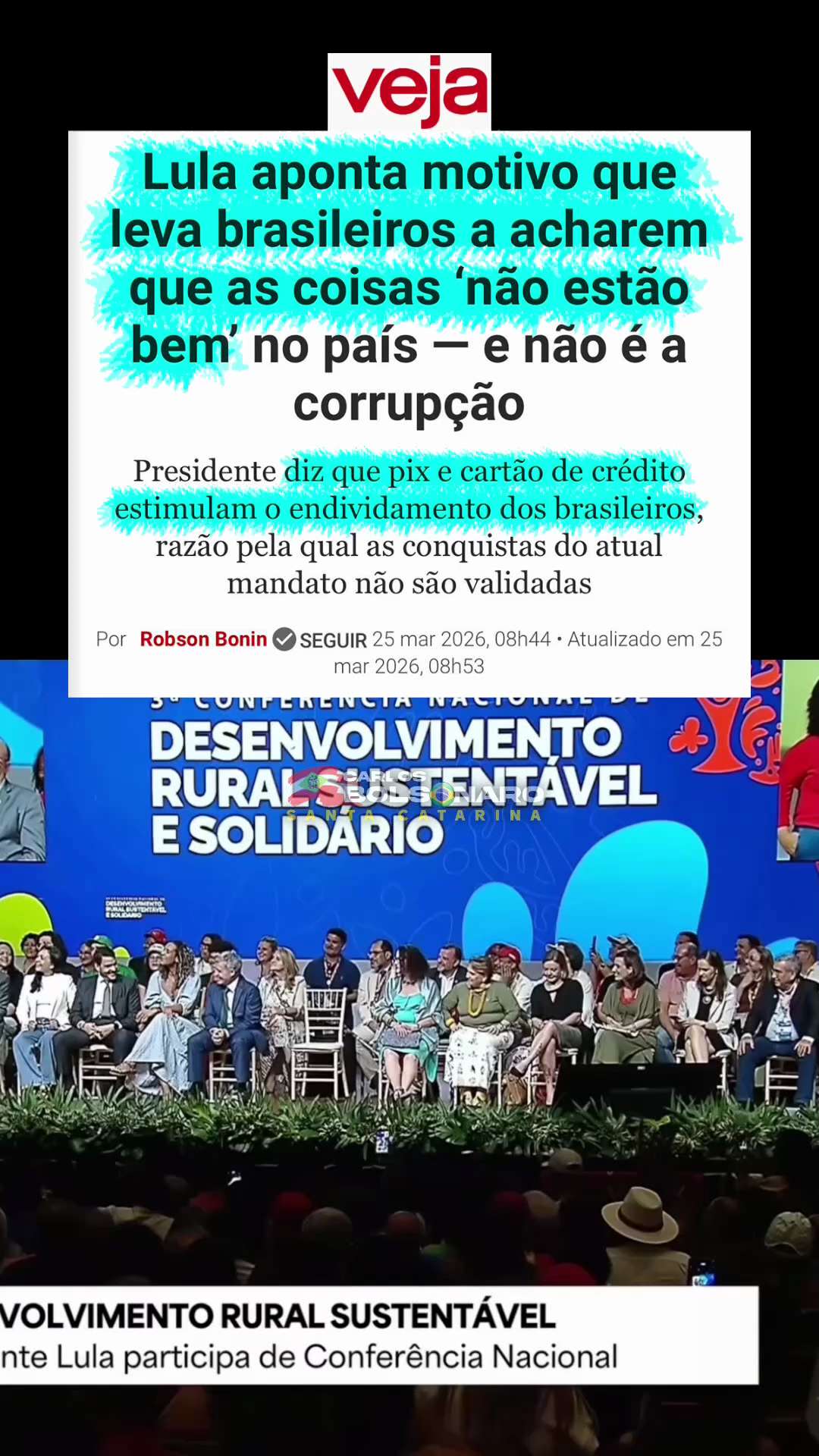 BolsonaroCarlos on GETTR: Agora a culpa do endividamento é do Pix, do cartão...
