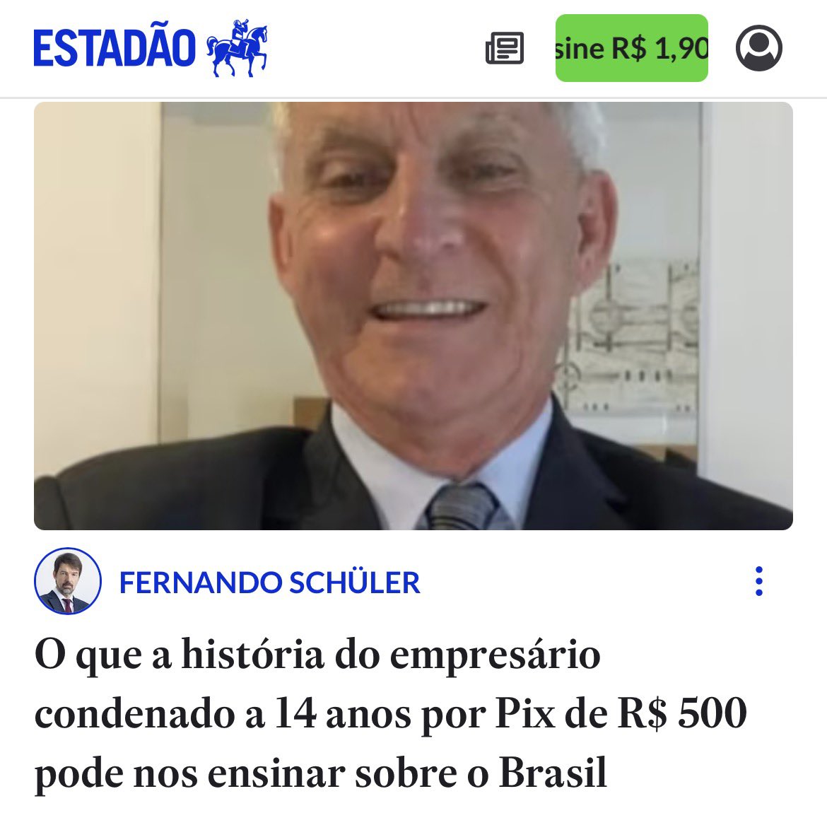 ?? Carlos_Dorner on GETTR: Mais um artigo preciso e irretocável do Fernando S...