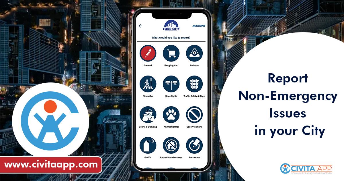 Report Non-Emergency Issues Using a City Mobile App