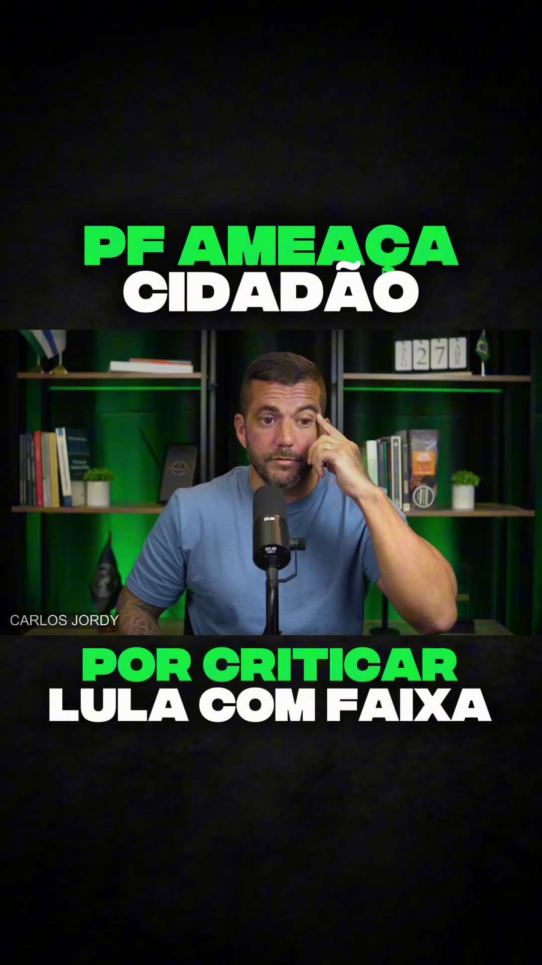 Carlos Jordy on GETTR: PF ameaça cidadãos por colocarem faixas contra lul...