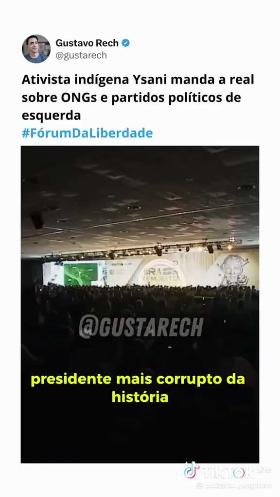 POLÍTICA & LIBERDADE ??? on GETTR: Alguém precisa escancarar a verdade, a índia Ysani...