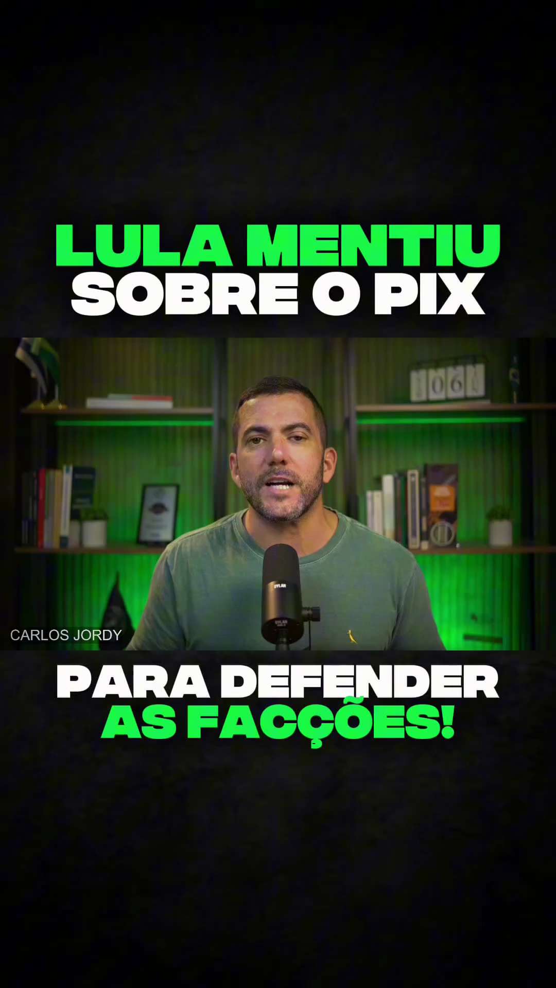 Carlos Jordy on GETTR: Lula mente sobre PIX para justificar sua defesa da...