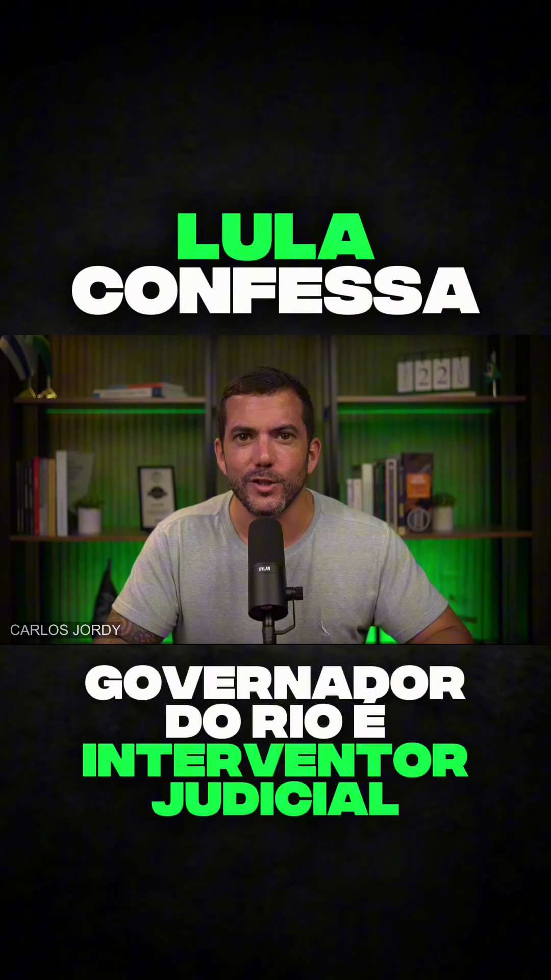 Carlos Jordy on GETTR: Lula confessa publicamente o papel que o governado...