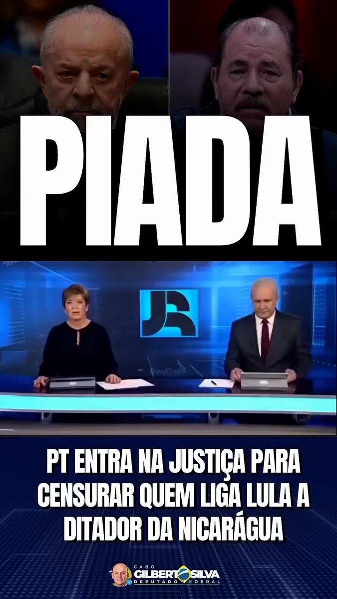 Brasil Conservador®️??????100%SDV on X: ??/ PT tenta censurar conteúdo que liga Lula ao ditador da Nicarágua, não republiquem isso por aí ok? ??? https://t.co/b3t2JkiLUL / X